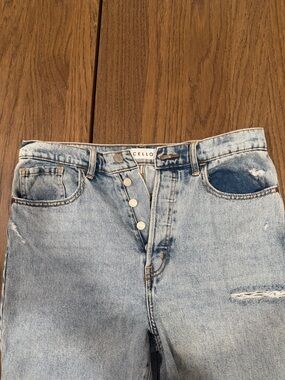 Cello Light Blue Button-Fly High-Rise Jeans
